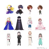 「悪役令嬢の中の人展」の描き下ろしミニキャラ (c)まきぶろ・紫真依／一迅社　(c)白梅ナズナ・まきぶろ・紫 真依／一迅社