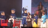 「『忍たま乱太郎』 スペシャルイベント 感謝の集い Sakura祭2026」より。左から尼子騒兵衛、高山みなみ、田中真弓、一龍斎貞友