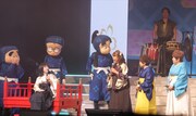 「『忍たま乱太郎』 スペシャルイベント 感謝の集い Sakura祭2026」より。左から尼子騒兵衛、高山みなみ、田中真弓、一龍斎貞友