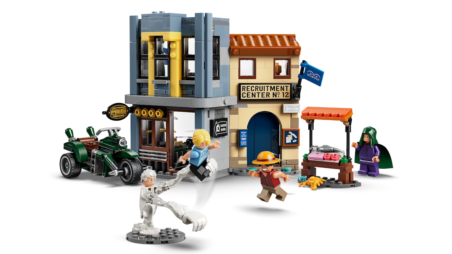 「レゴ ワンピース スモーカー大佐との対決」