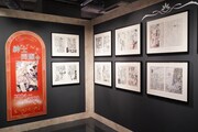 「紳士同盟☨」生原稿の展示エリア