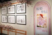 「桜姫華伝」生原稿の展示エリア