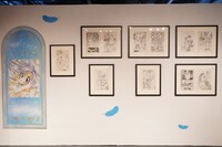 「イ・オ・ン」生原稿の展示エリア