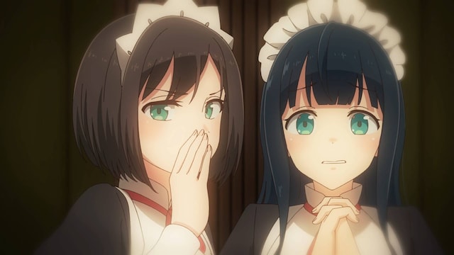 アニメ「嫌な顔されながらおパンツ見せてもらいたいR（リターンズ）」第1話「伊東ちとせ（先輩メイド）、実田菜々子（ドジメイド）」より