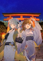 「京都国際マンガ・アニメフェア2026」メインビジュアル、ロゴなし Illustration by 芽護こうせい (c)CITY OF KYOTO (c)Kyoto Municipal Transportation Bureau 2013-2026