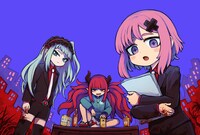 「死んで定時が来るものか」カラーイラスト