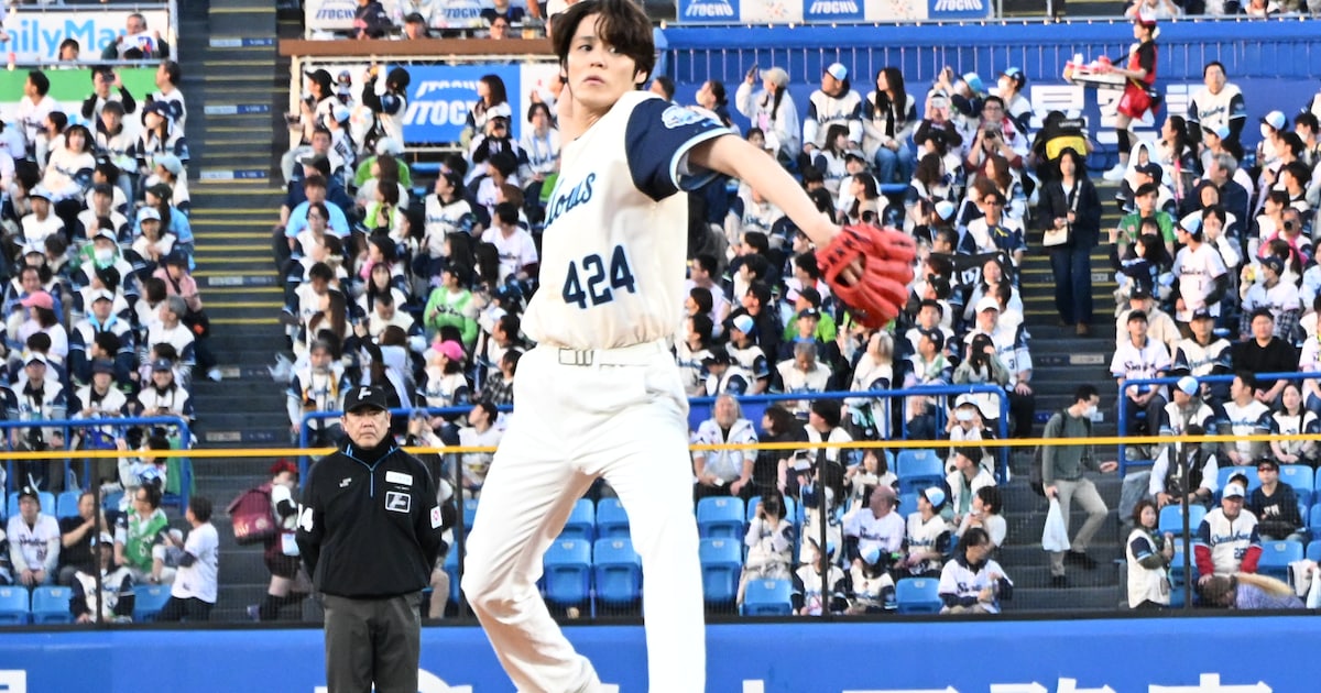 宮野真守の始球式、マリオポーズで一体感を楽しもう！