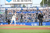 始球式で登板した宮野真守