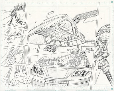 創作資料・線画 (c)鈴木祐斗／集英社