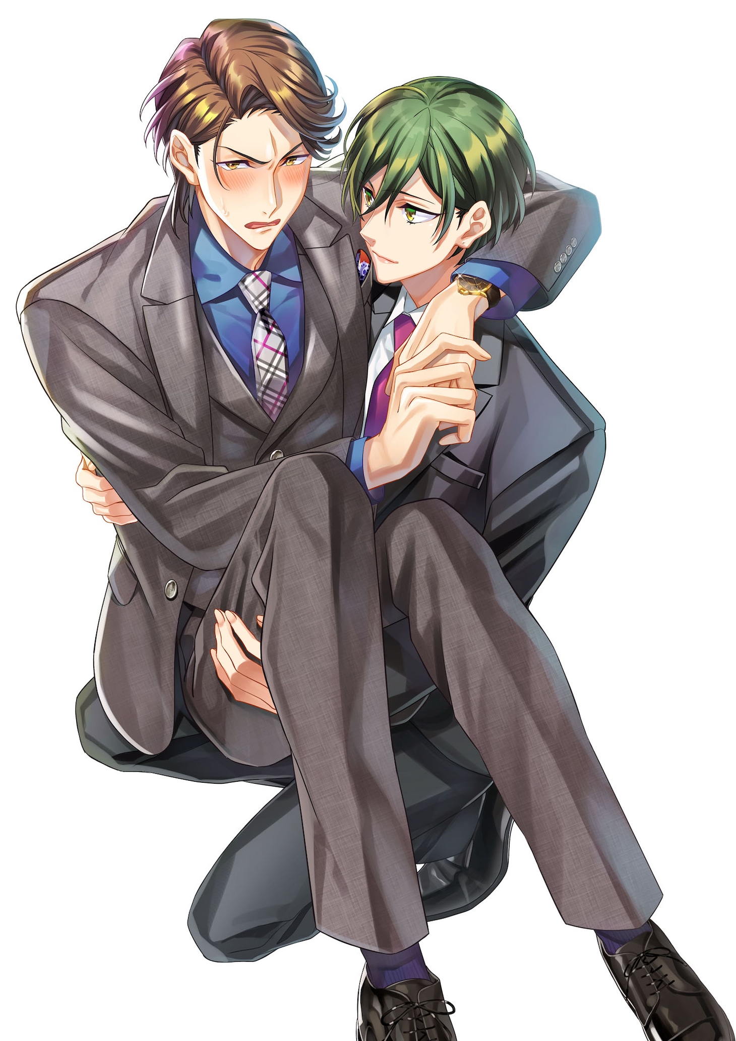 「社長！私はあなたの（男装）秘書です。」カラーイラスト