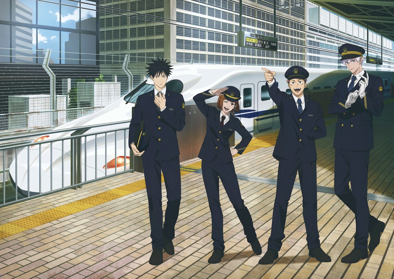 TVアニメ「呪術廻戦」とJR東海の「推し旅」とのコラボ第3弾「じゅじゅ探訪 in 名古屋」のオリジナルイラスト
