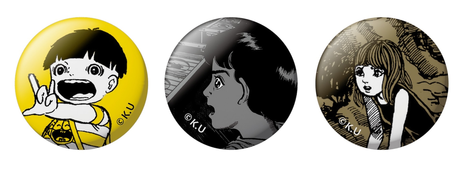 「ナゾトキ漫画さんぽ」に付属する缶バッジ