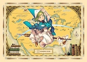 KODANSHA HOUSE初のLAイベント、「とんがり帽子のアトリエ」ココが北米を飛ぶイラスト