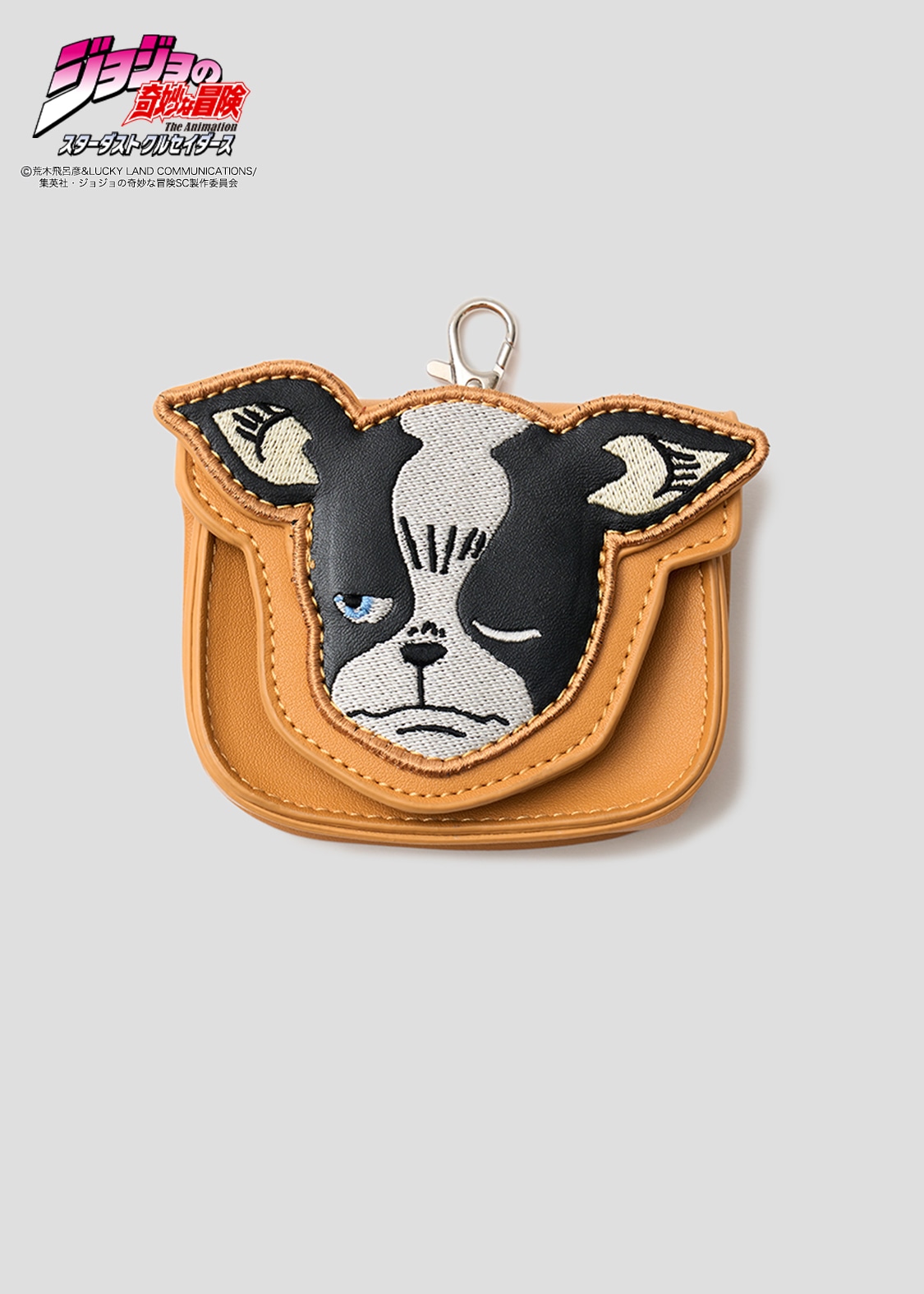 「イギー フェイス｜カスタムポーチ」(c)荒木飛呂彦&LUCKY LAND COMMUNICATIONS/集英社・ジョジョの奇妙な冒険SC製作委員会