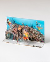 「『鉄コン筋クリート』宝町アクリルジオラマ」