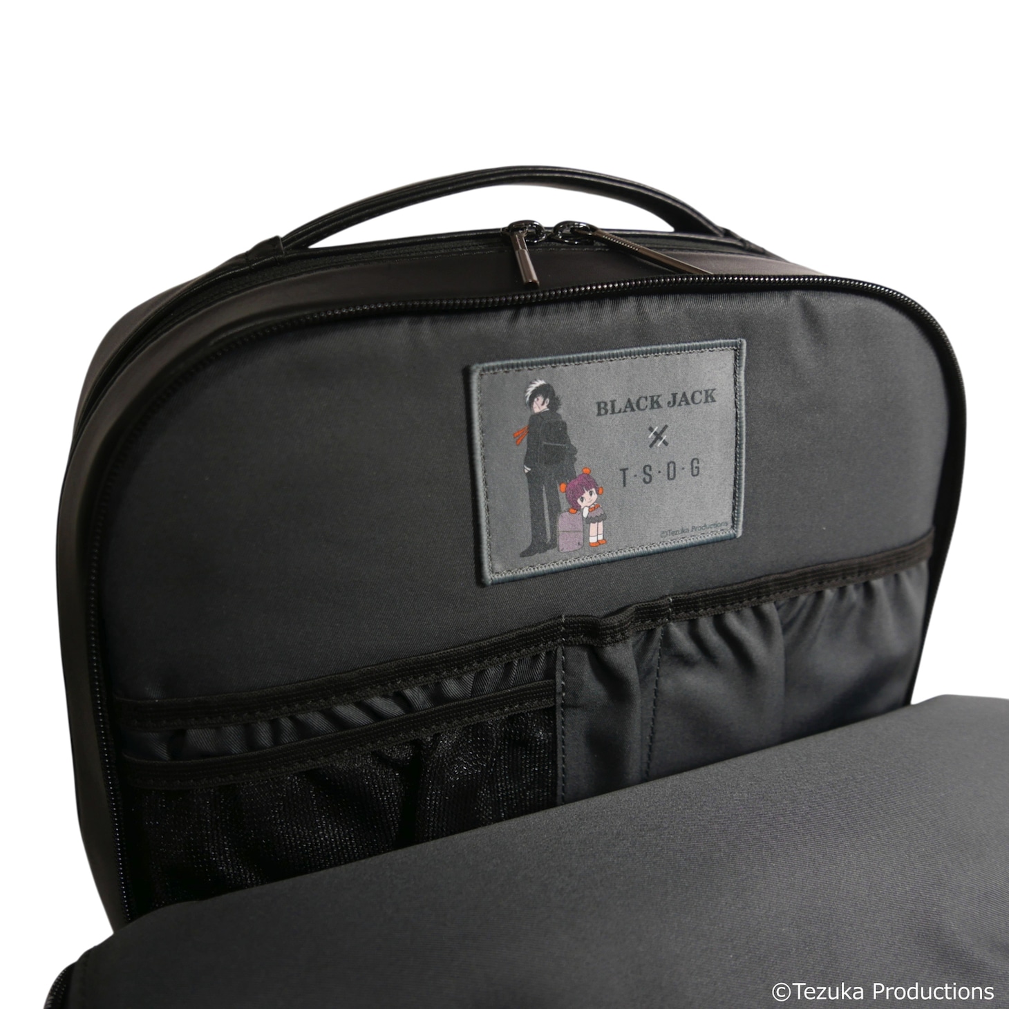 「ブラック・ジャック」×「T・S・O・G」コラボリュックのタグ