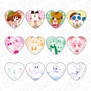 ハート型ホログラムカンバッジ（ブラインド）