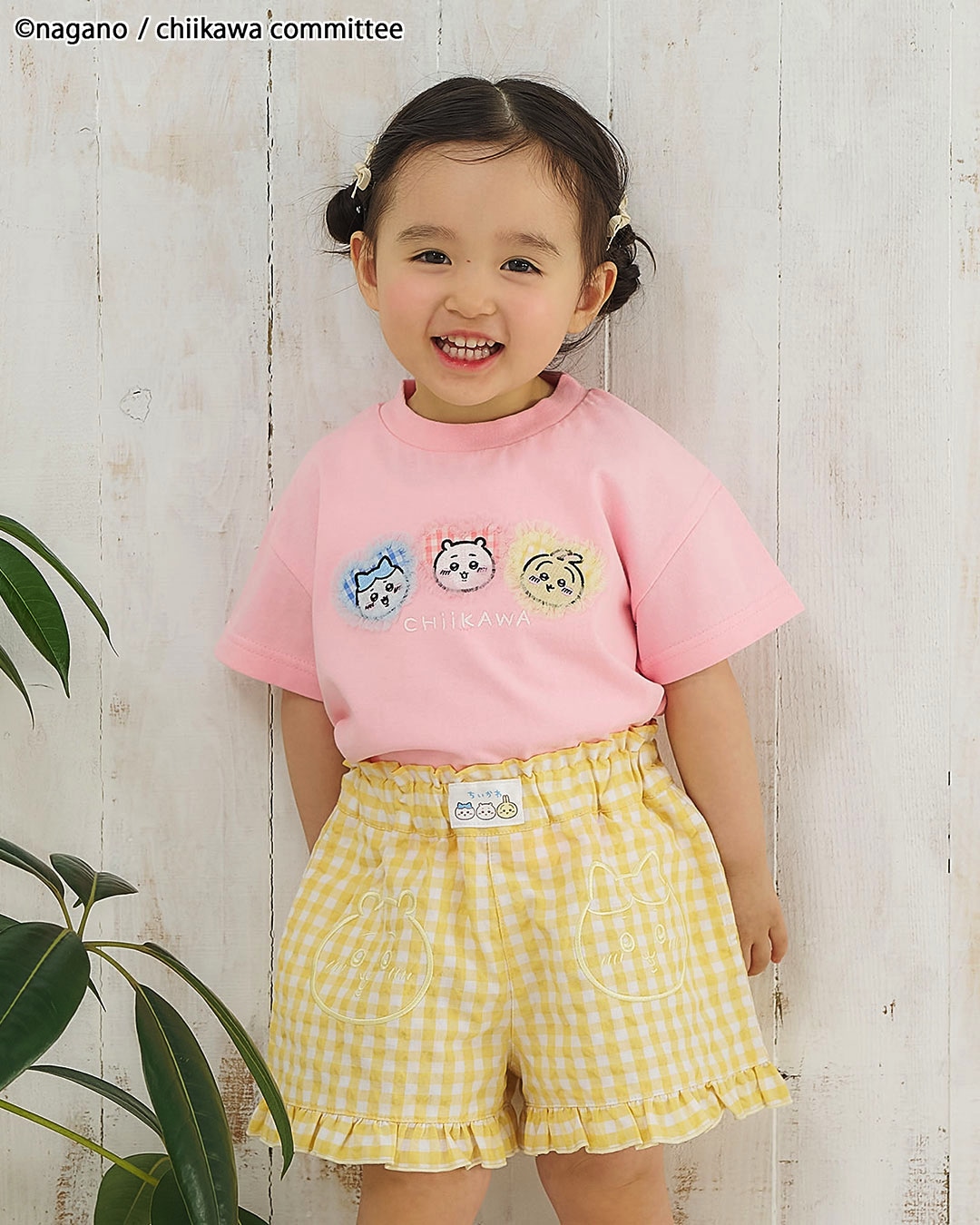 「アニメちいかわギンガムショートパンツ」