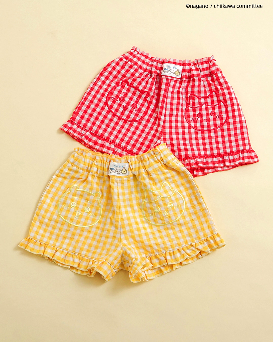「アニメちいかわギンガムショートパンツ」