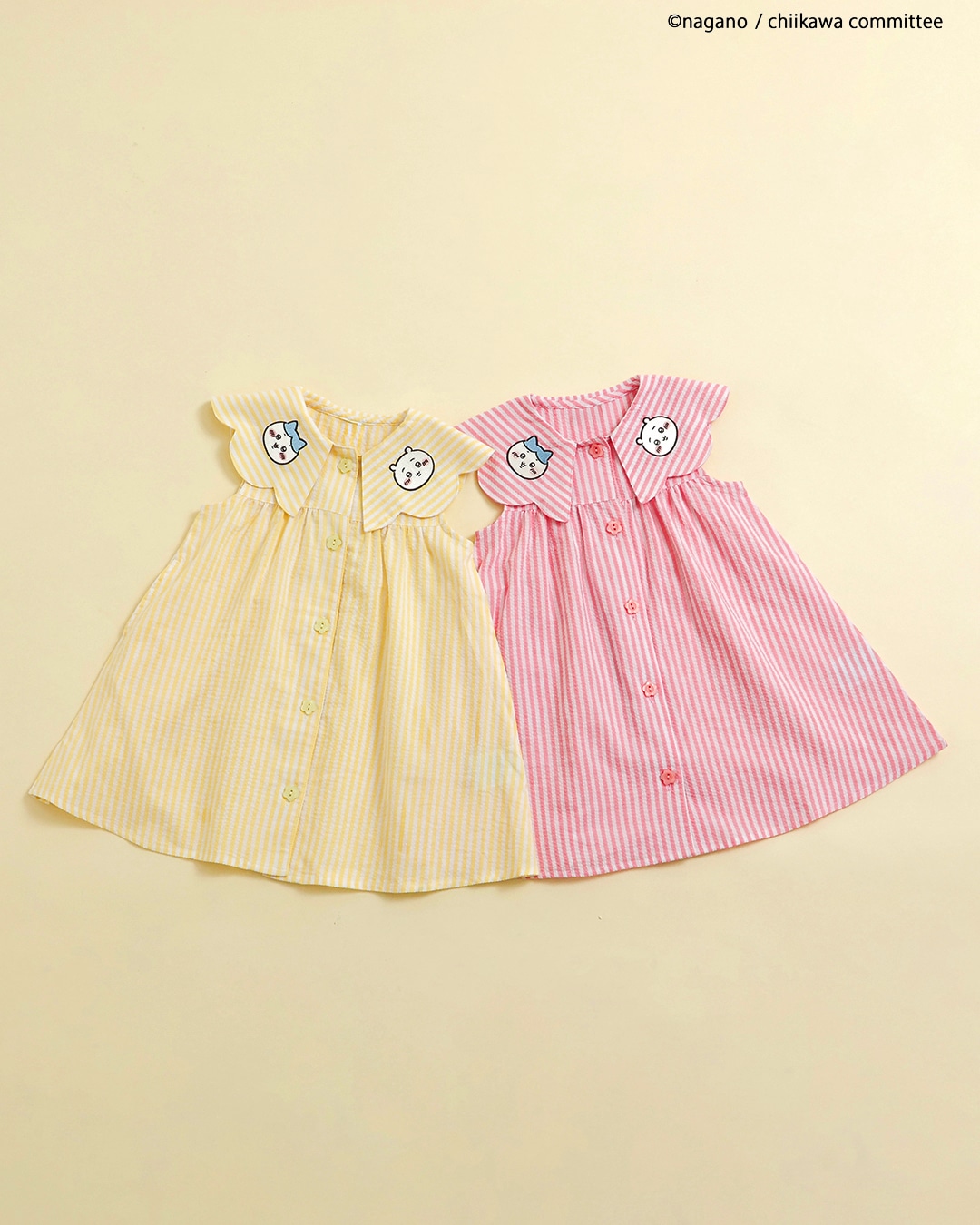 「アニメちいかわ襟付きワンピース」