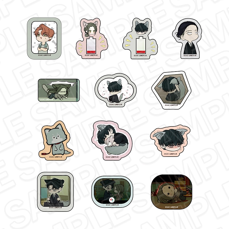 「『枯れた花に涙を』POP UP SHOP」で販売される「フレークシールセット」