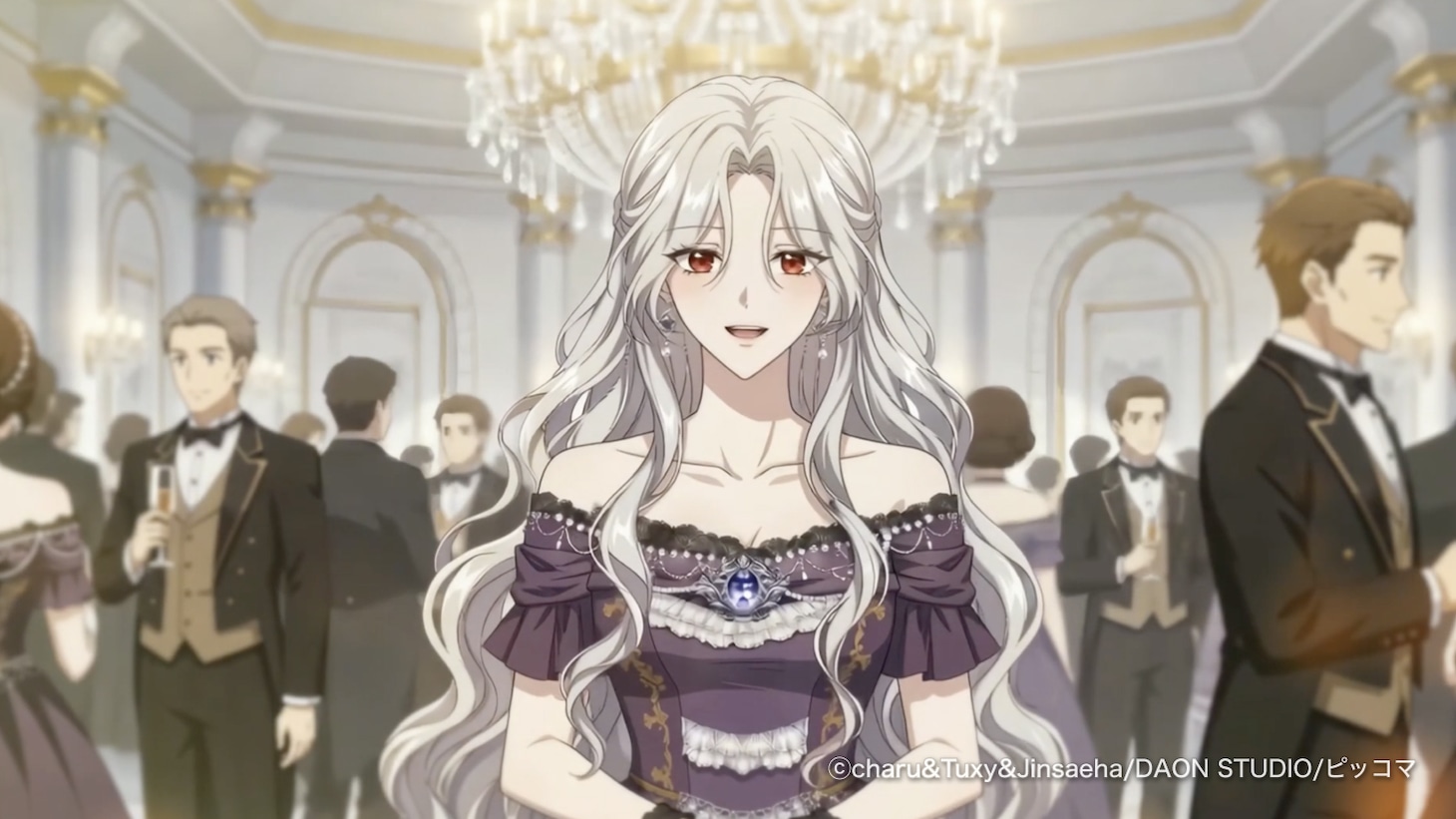 「悪役に仕立てあげられた令嬢は財力を隠す」アニメのカット