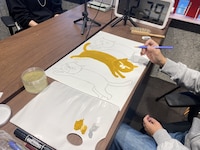 過去に行われた中川いさみ公開制作の様子