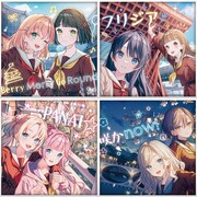 スリーズブーケ「Berry Merry Go Round」、DOLLCHESTRA「フリジア」、みらくらぱーく！「PANAI☆」、Edel Note「咲かnow!」のジャケット