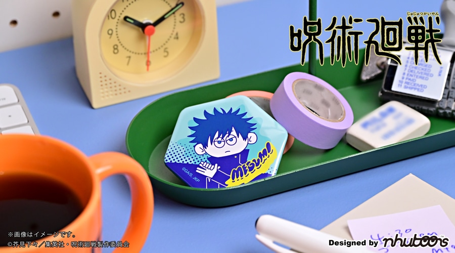「ヘキサゴン缶バッジ（伏黒恵）」