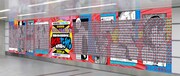 大阪・なんば駅のピールオフ広告イメージ画像