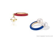 「DORAEMON★STAR JEWELRY」K10YG/SV925/エナメル パールピアス