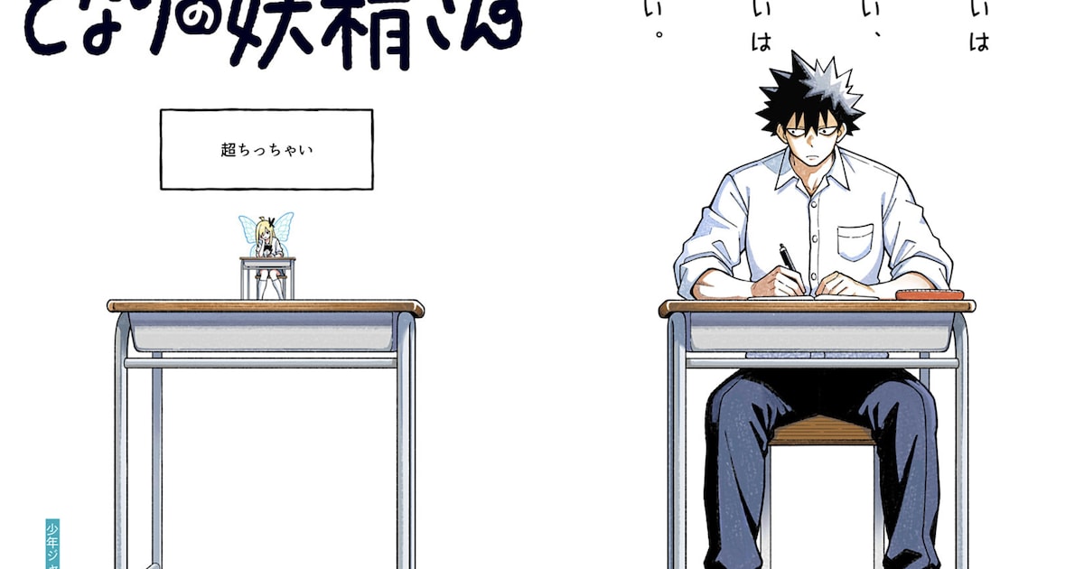 となりの妖精さん｜少年ジャンプ＋で公開の読み切り、190cmの高校生と17cmの妖精ハーフが織りなす青春物語