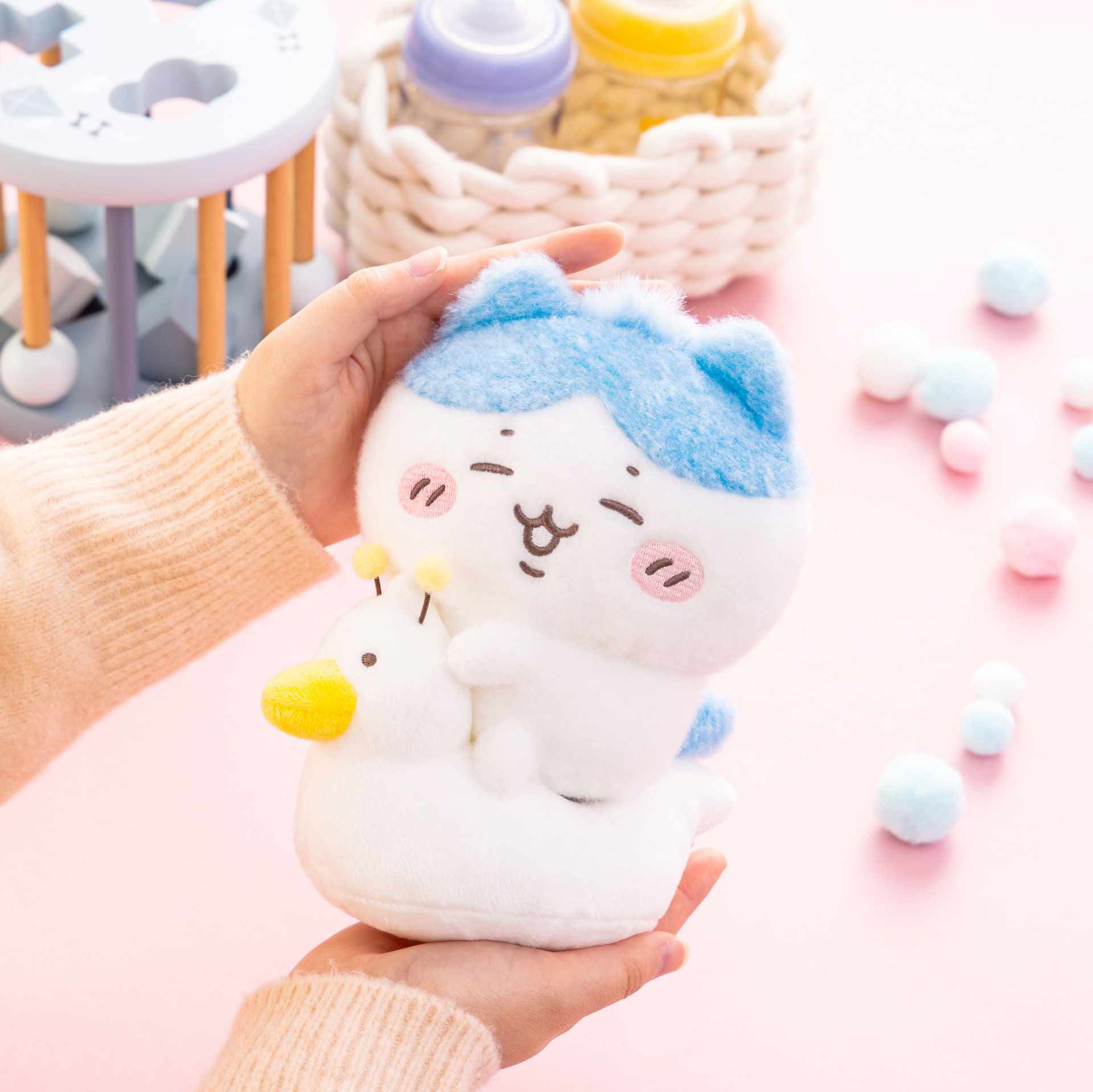 B賞の「磁石でぴたっと！くまとなかよしなちいかわぬいぐるみ」 [画像