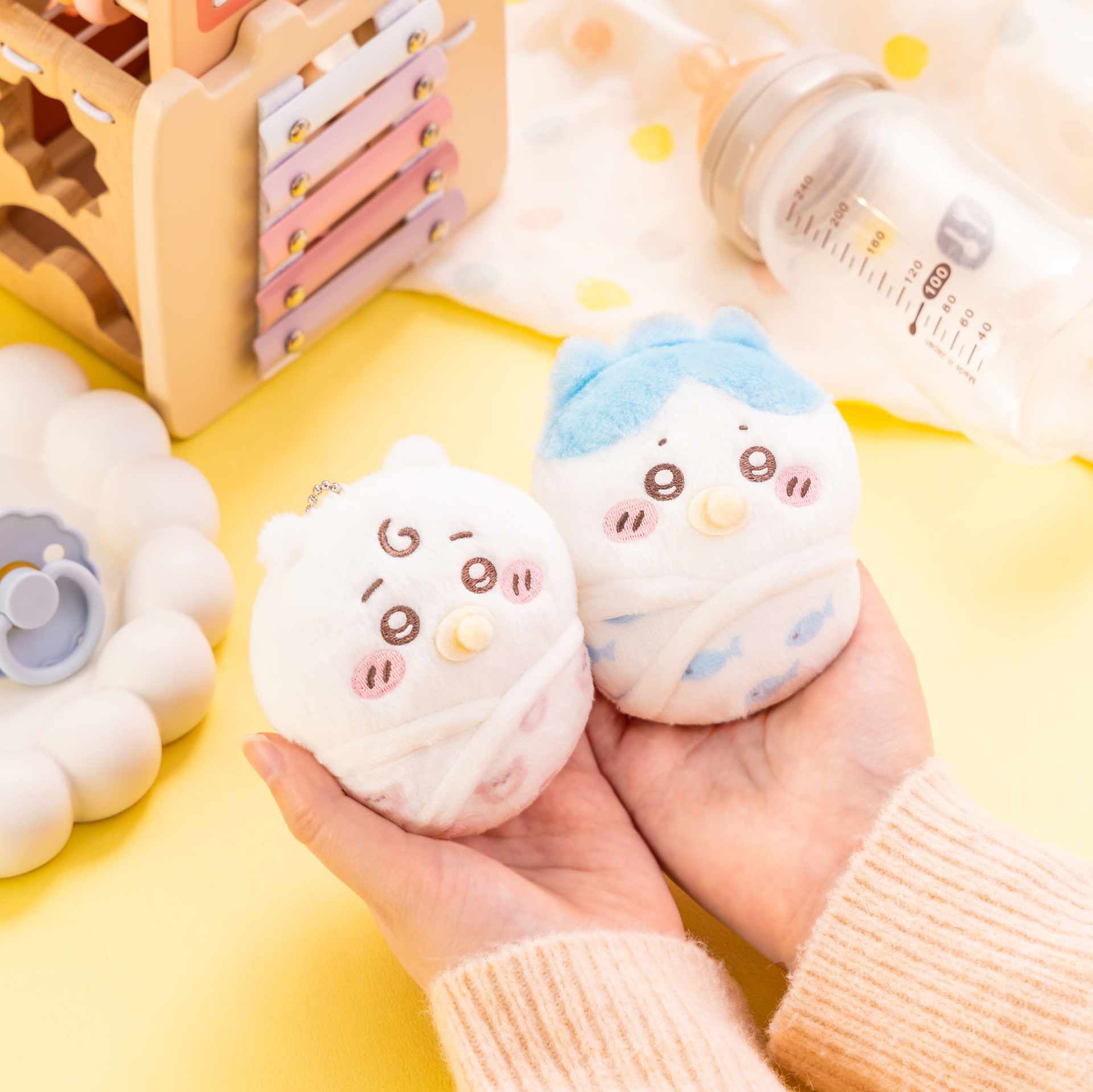 B賞の「磁石でぴたっと！くまとなかよしなちいかわぬいぐるみ」 [画像