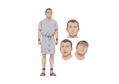 カロン（CV：高木渉）。ヒエロニュモス家に長年仕えている奴隷。特にエウメネスと行動することが多く、忠実につき従っている