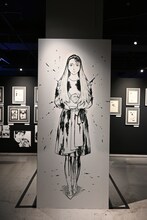 「寄生獣展」開幕！生々しい効果音とともに生原画を鑑賞、“過激な表現”コーナーも