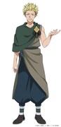 半分（CV：岡本信彦）「王獣の牙」に所属する冒険者。本名は不詳。