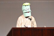 第30回手塚治虫文化賞に登壇したかわじろう