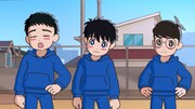 TVアニメ「サンダー3」PV第2弾より。授業中の“スモール3” (c)池田祐輝・講談社／「サンダー３」製作委員会