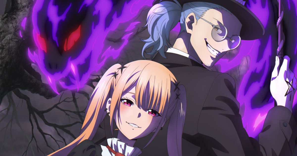 アニメ「黒猫と魔女の教室」新ビジュアルでアルクとリゲルが不敵に微笑む