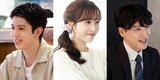 ドラマ「ドライな同期の溺愛癖」追加キャスト。左から京典和玖演じる橋本拓也、小栗有以演じる姫宮加奈子、半田周平演じる温水仁