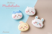 ちいかわ、ハチワレ、うさぎ、モモンガのマルチバーム　コロンとしたフェイスデザイン