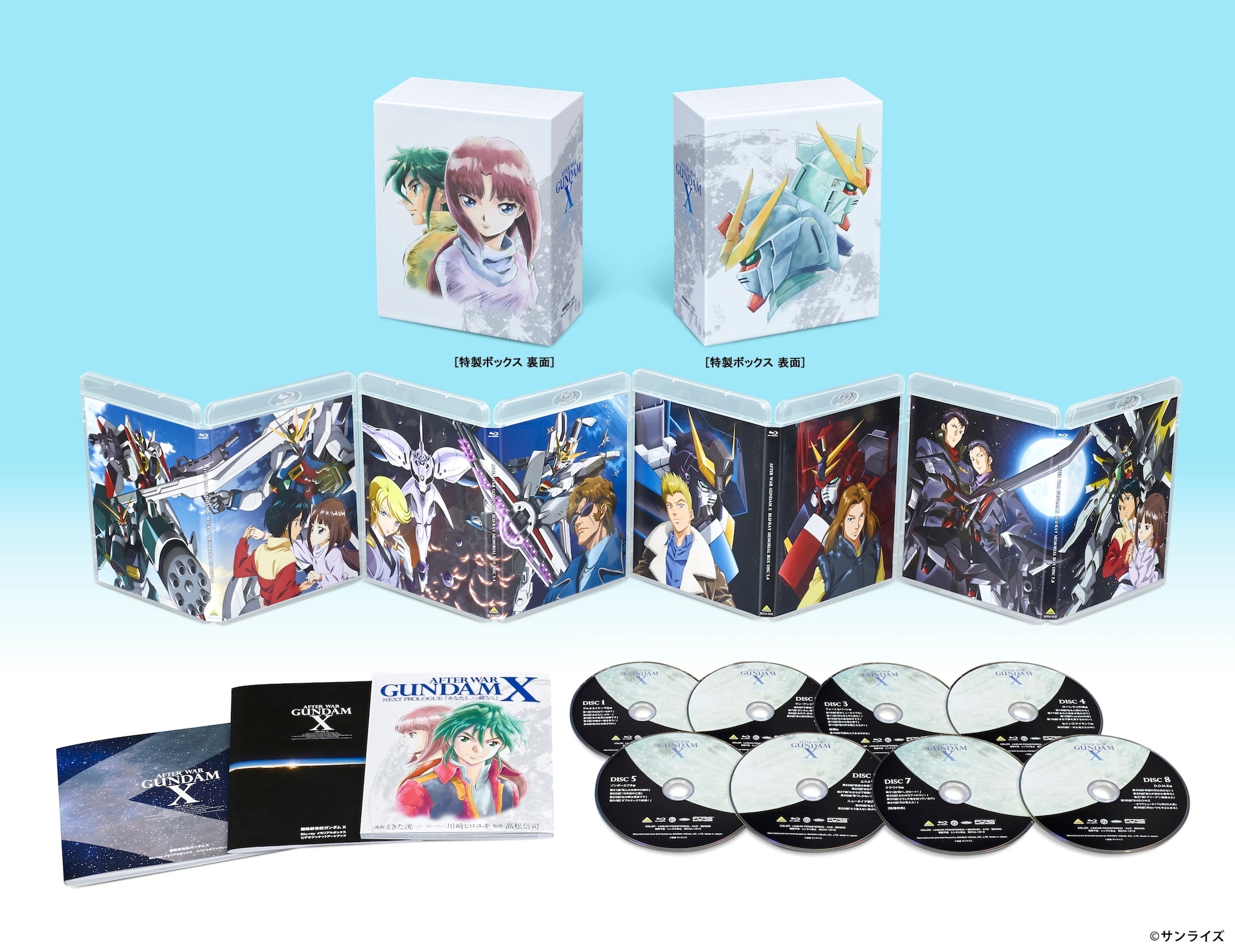 機動新世紀ガンダムX』Blu-rayメモリアルボックス」の展開図 [画像