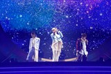 WITH。左から高瀬コヨイ役の土田玲央、夢川ショウゴ役の山下誠一郎、三鷹アサヒ役の小林竜之