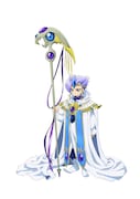 クレフ（CV：梶裕貴）セフィーロで最高位の導師（グル）。魔法騎士たちに魔法を授け導く。見た目は幼いが、実年齢は745歳。