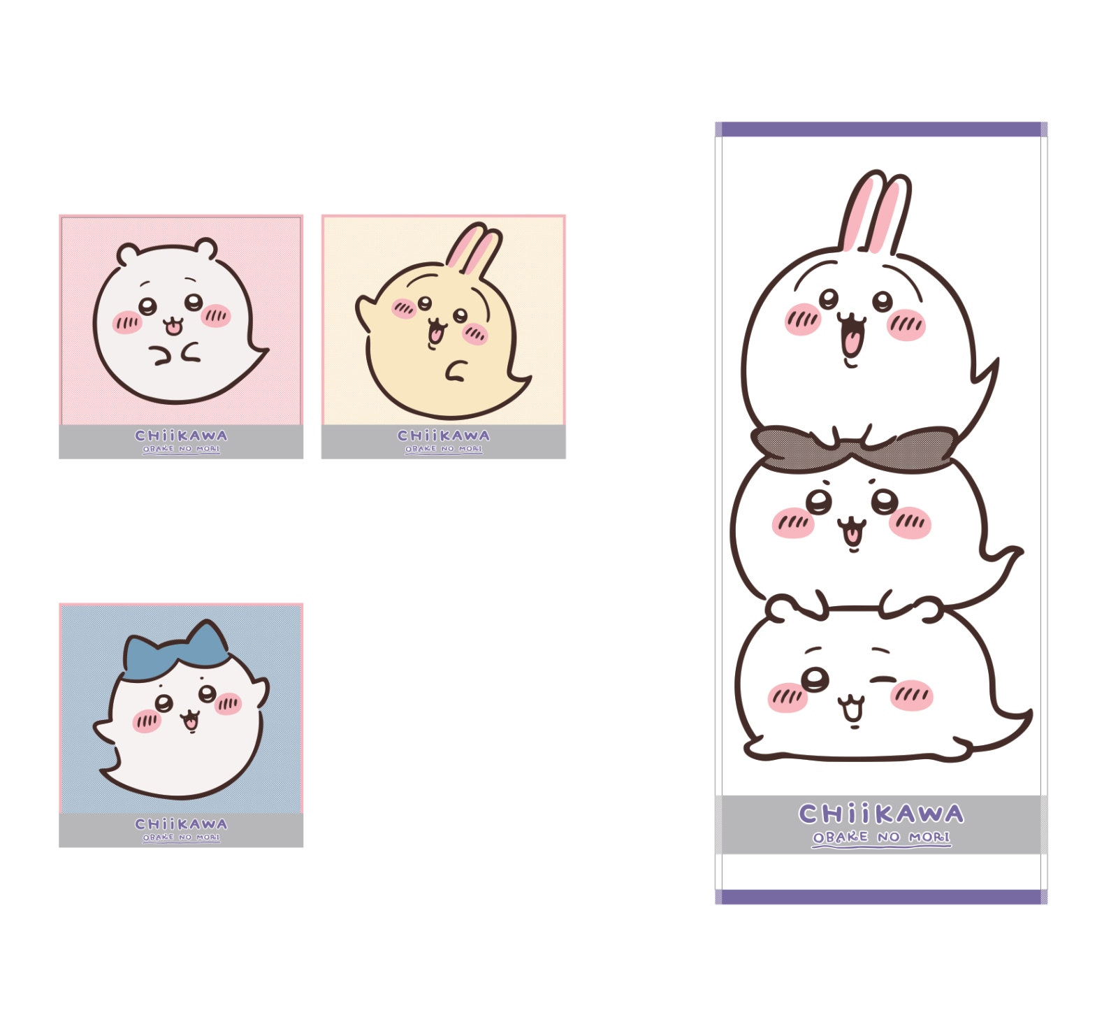 左から「ちいかわ おばけの森 今治ハンドタオル」「ちいかわ おばけの
