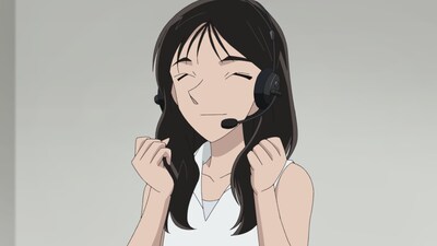 「Jリーグ 開幕の警笛」に登場する影山優佳 (c)青山剛昌／小学館・読売テレビ・TMS 1996