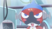 「新劇場版☆ケロロ軍曹 復活して速攻地球滅亡の危機であります！」の本編映像「クルルとアルルの因縁」より、アルル