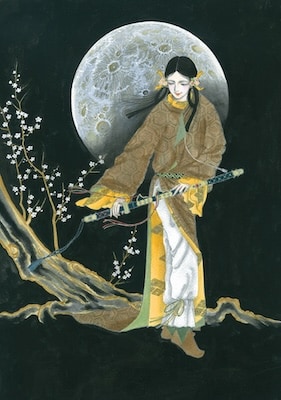 山岸凉子「日出処の天子」LaLa（白泉社） 1980年5月号 扉 (c)山岸凉子