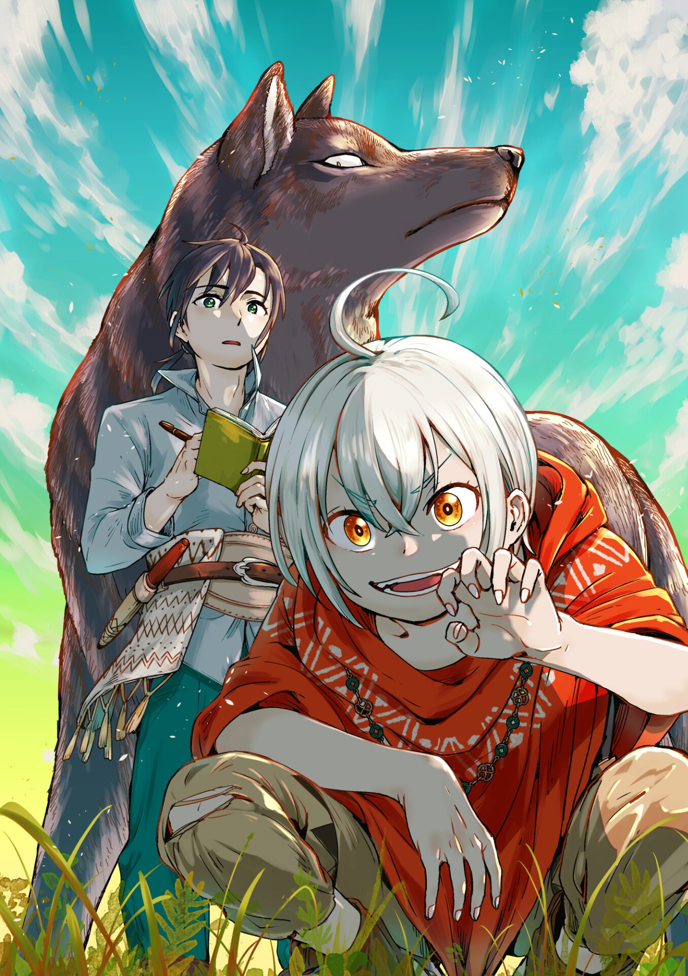 「キノの旅」の時雨沢恵一が原作、巨獣に破壊された後の世界を描くファンタジー新連載